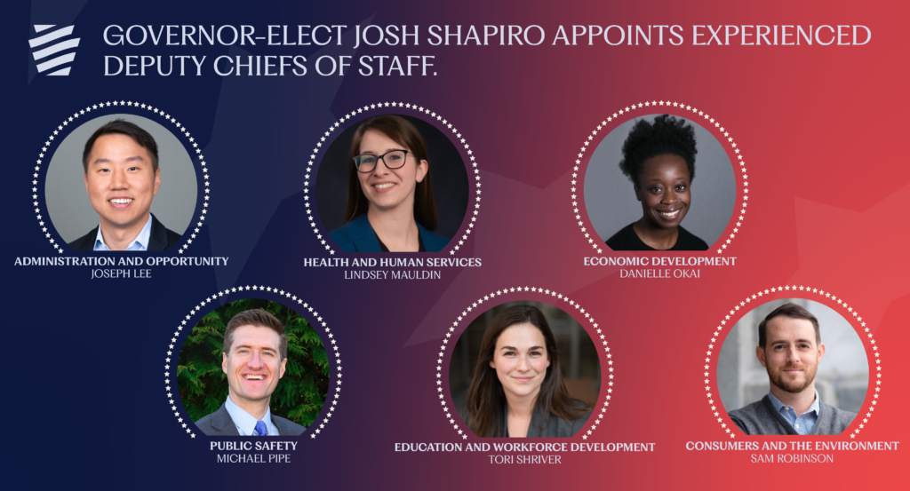 Governor-Elect Josh Shapiro Appoints Experienced Deputy Chiefs Of Staff ...